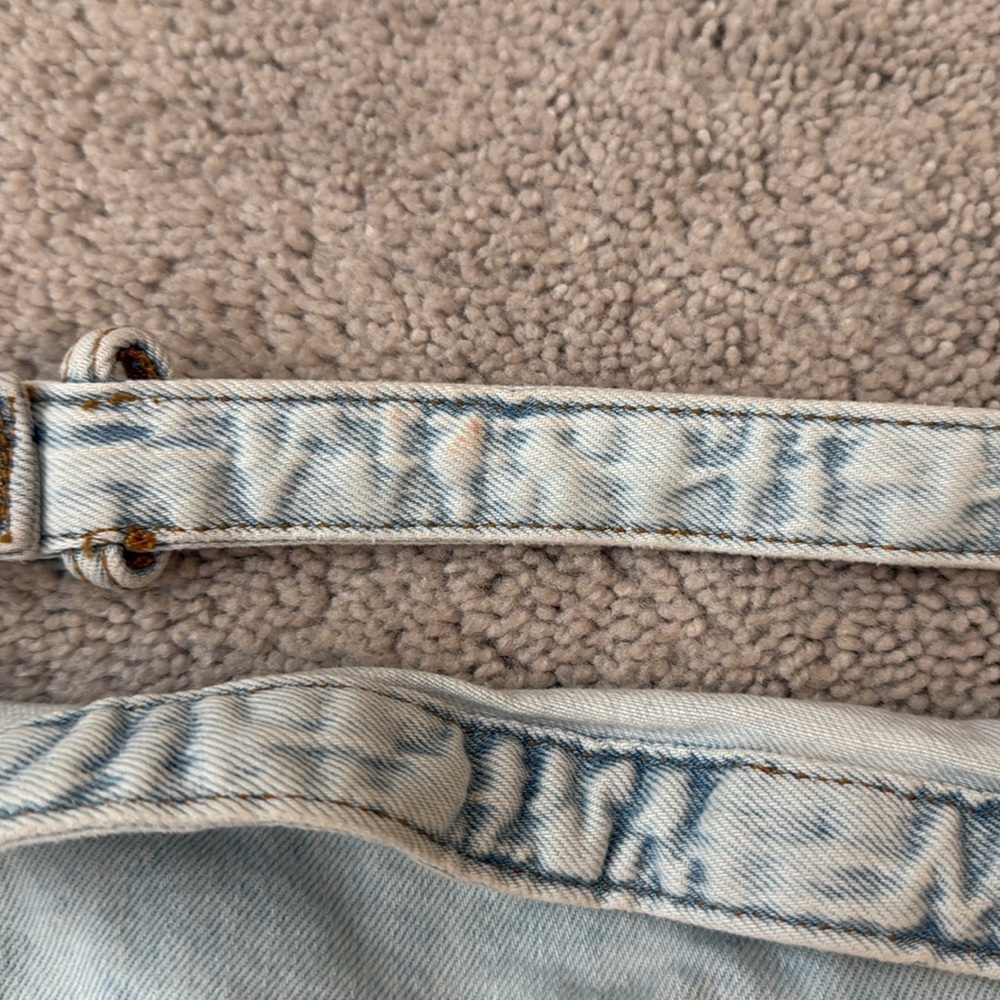 WeWoreWhat Cut-Out Denim Mini Skirt | Size Medium - Picture 8 of 9